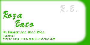 roza bato business card