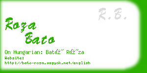 roza bato business card